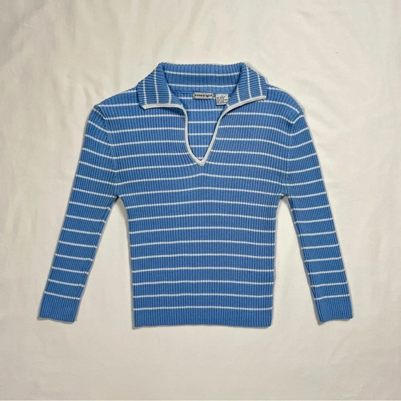 Vintage Y2K Energie Striped Top - Picture 2 of 5